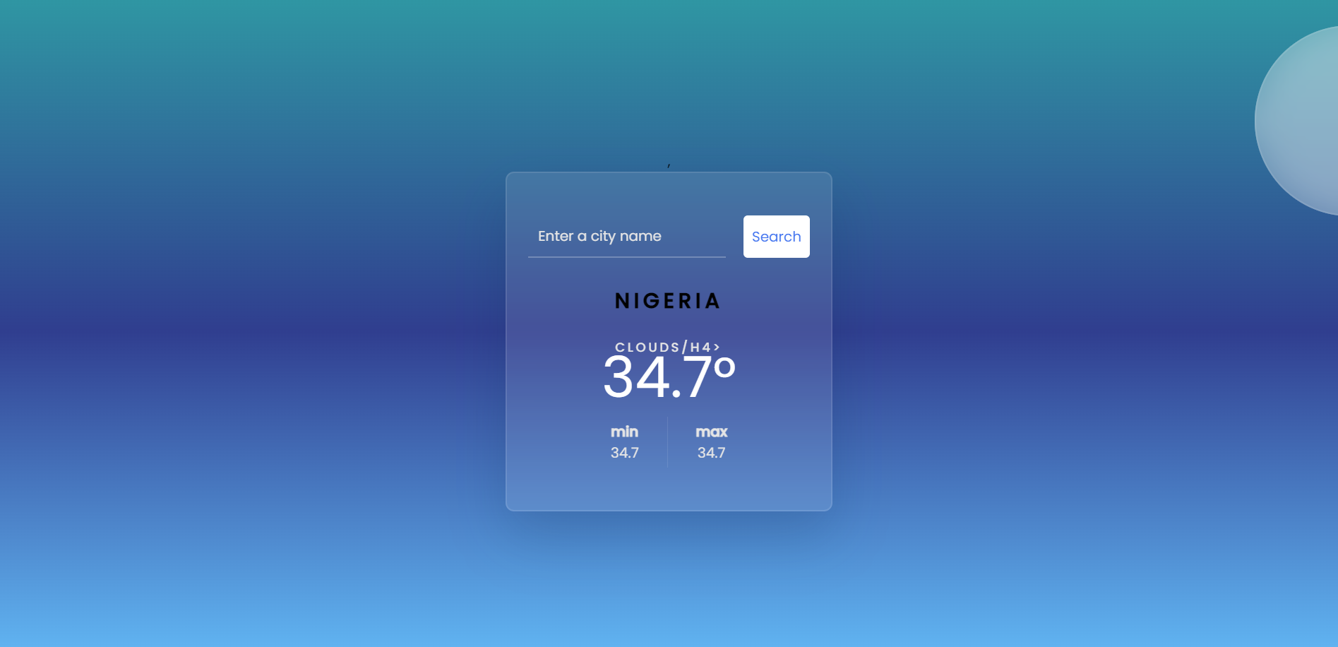 Weather App